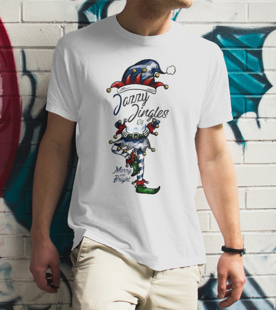 Jazzy Jingles Elf Merry And Bright Christmas T-Shirt