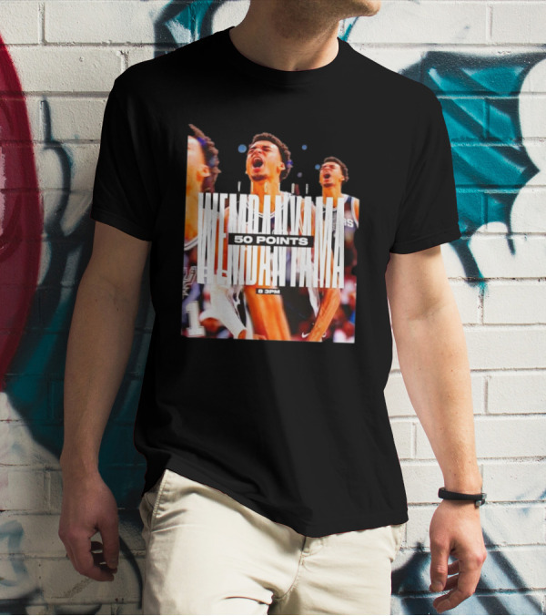 Victor Wembanyama Spurs 50 Points 8 PM T-Shirt