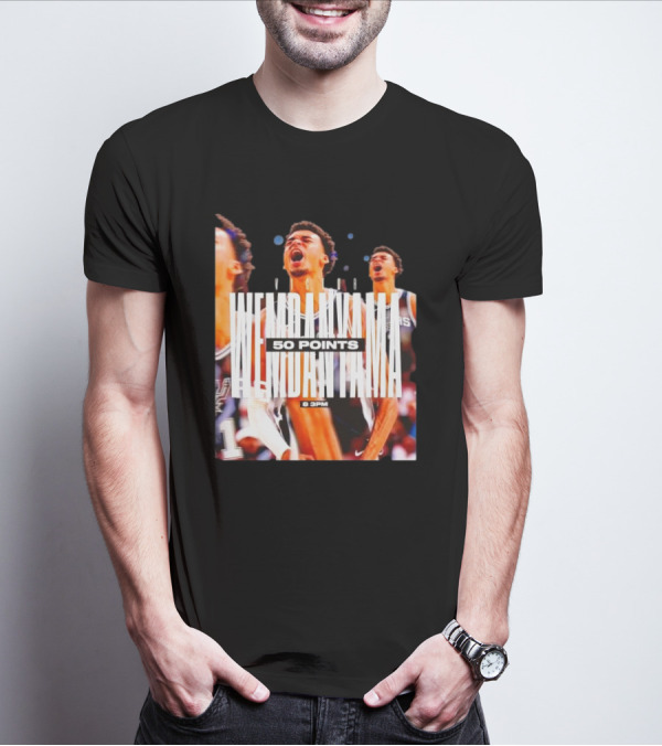 Victor Wembanyama Spurs 50 Points 8 PM T-Shirt