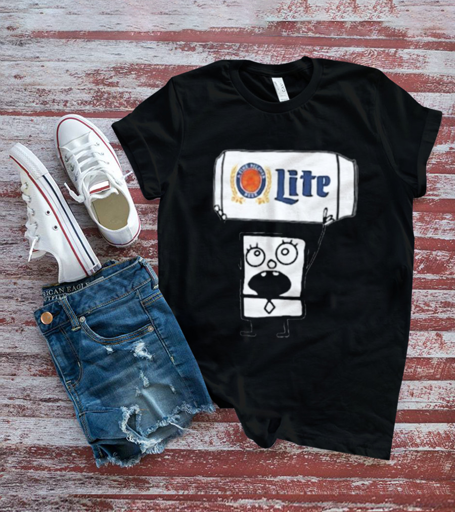 Doodlebob Miller Lite Beer T-Shirt