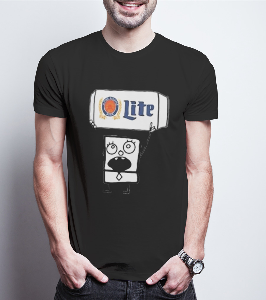 Doodlebob Miller Lite Beer T-Shirt