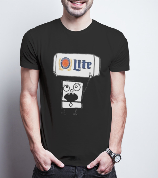 Doodlebob Miller Lite Beer T-Shirt