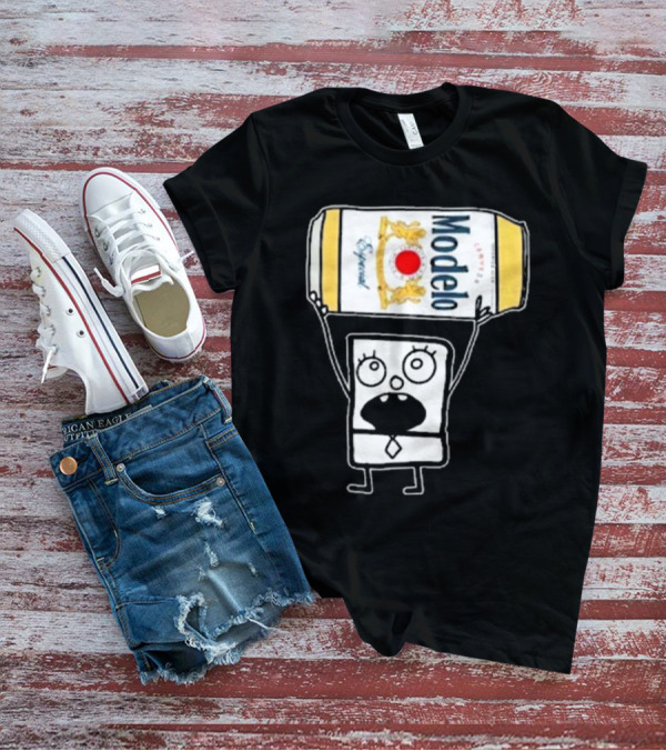 Doodlebob Lifting Modelo Especial Beer Can T-Shirt
