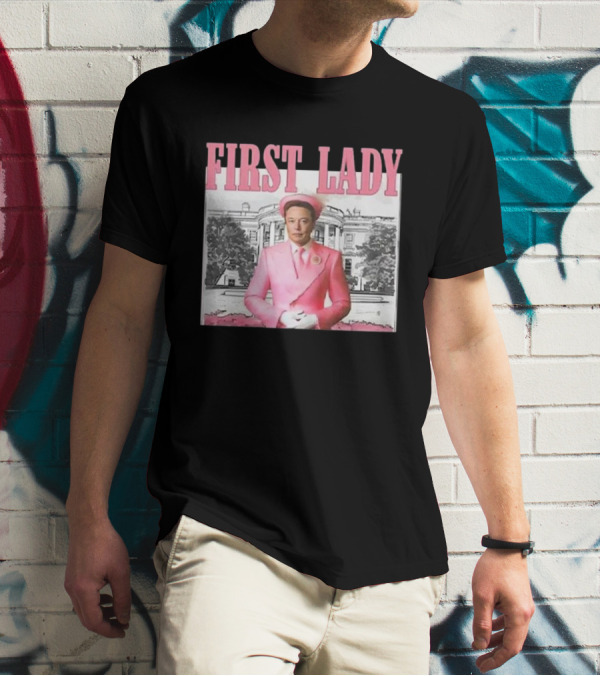 First Lady Elonia Musk Pink Suit White House T-Shirt