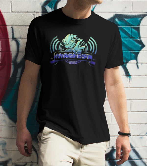 Magfest 2025 Character Peace Sign Gaming Event T-Shirt
