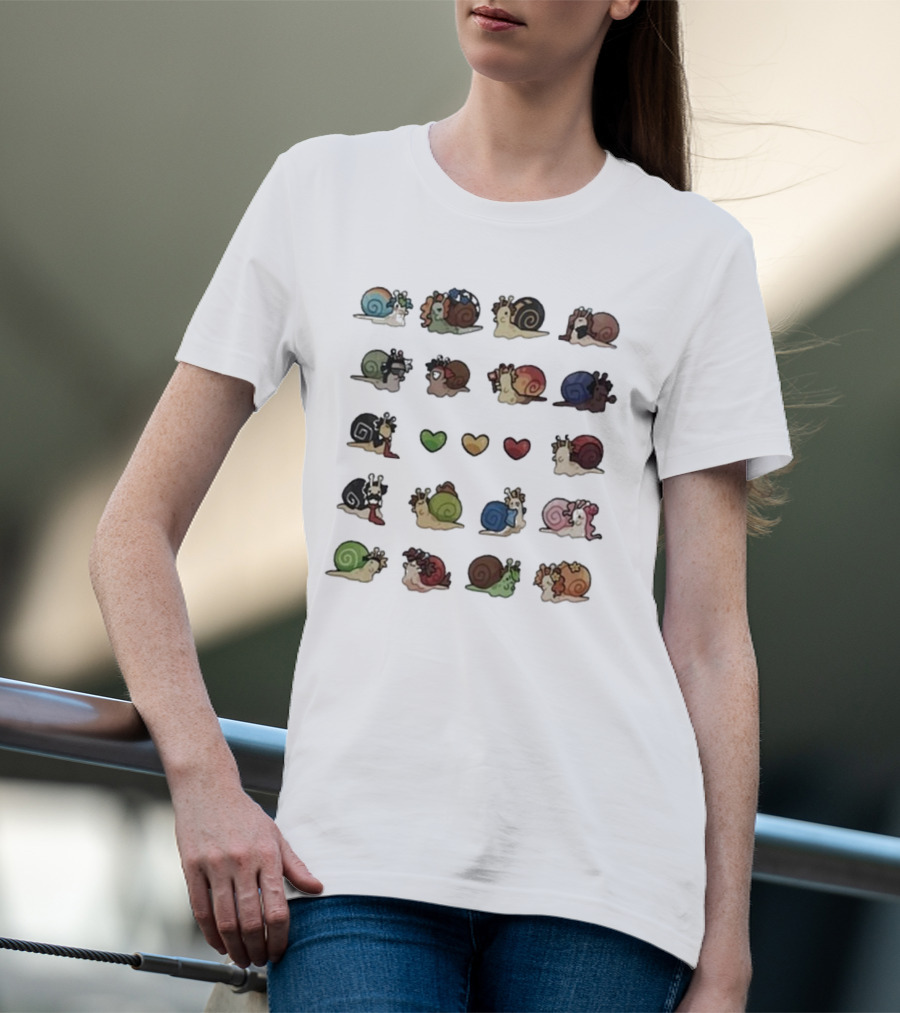 Grian Wilf Life Snails Colorful Character Collection T-Shirt
