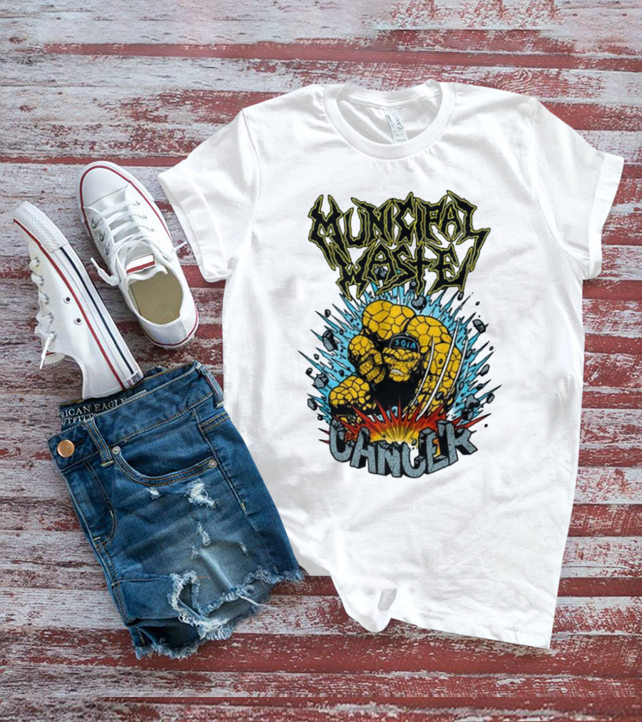 Municipal Waste SOIA Thing Clobberin Cancer Explosion T-Shirt