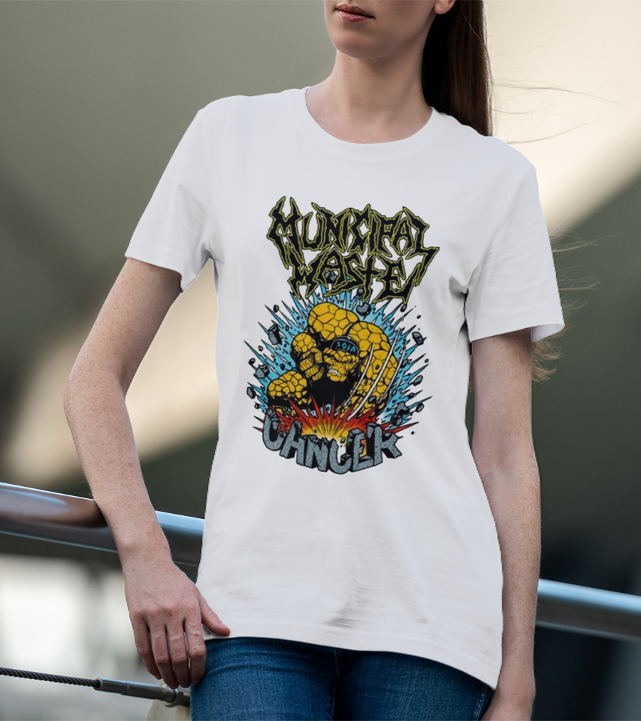 Municipal Waste SOIA Thing Clobberin Cancer Explosion T-Shirt