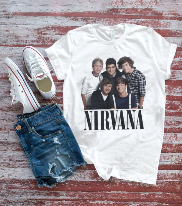 Nirvana One Direction Mashup Fan Shirt Image T-Shirt