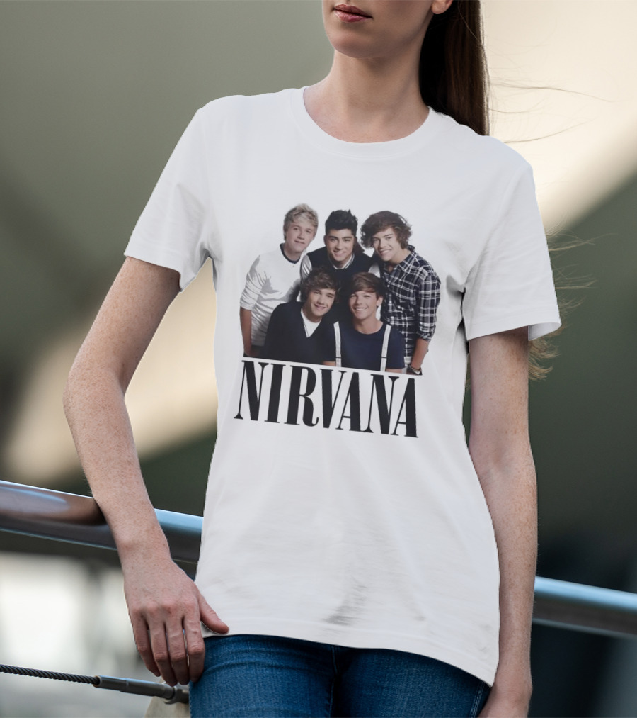 Nirvana One Direction Mashup Fan Shirt Image T-Shirt
