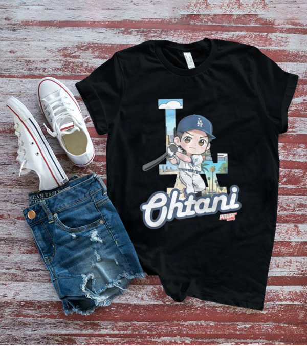 Chibi Shohei Ohtani LA Dodgers Ohtani Pnuppr T-Shirt