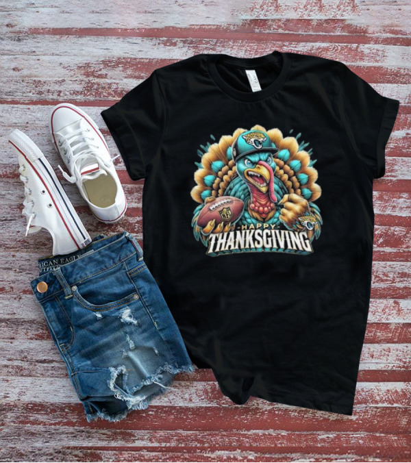 Happy Thanksgiving Jacksonville Jaguars Football Turkey NFL T-Shirt