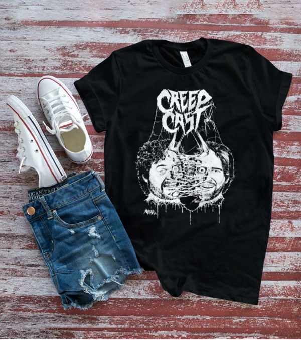 Creep Cast Webbed Faces Papa Meat T-Shirt