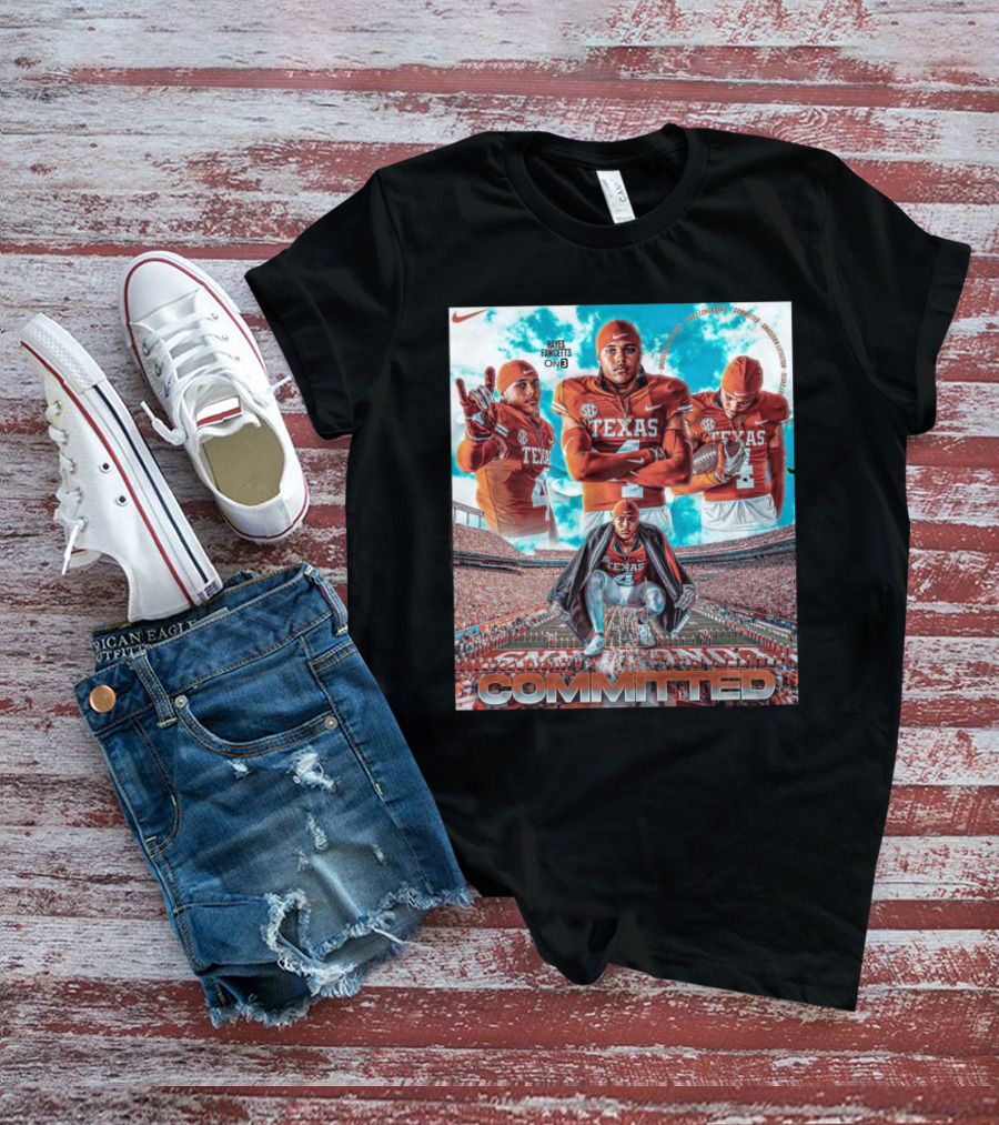 Texas Longhorns Graceson Littleton Committed Football T-Shirt