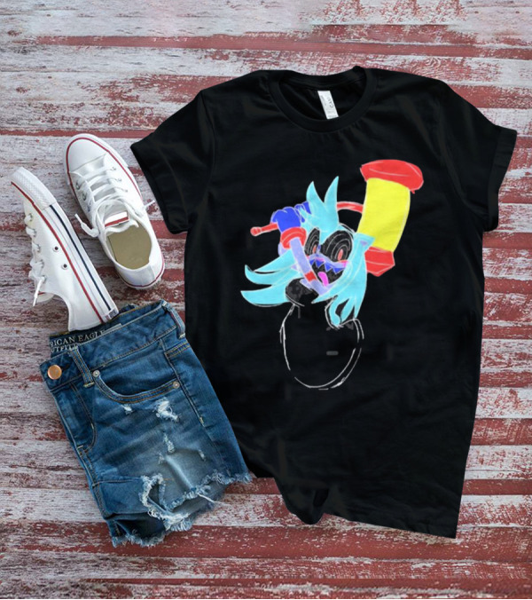 Spud Gun Hammer Time Neon Cartoon Character T-Shirt