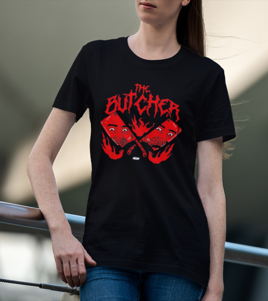 The Butcher Red Cleavers AEW Reflections T-Shirt