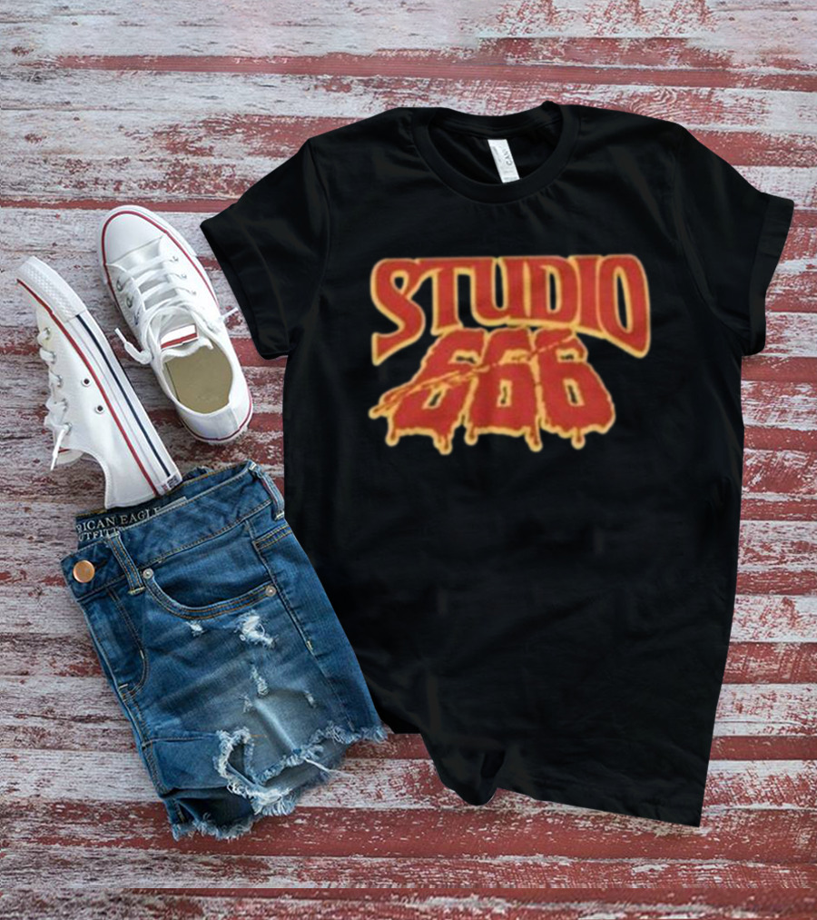 Studio 666 Foo Fighters Iconic Dripping Horror Text T-Shirt