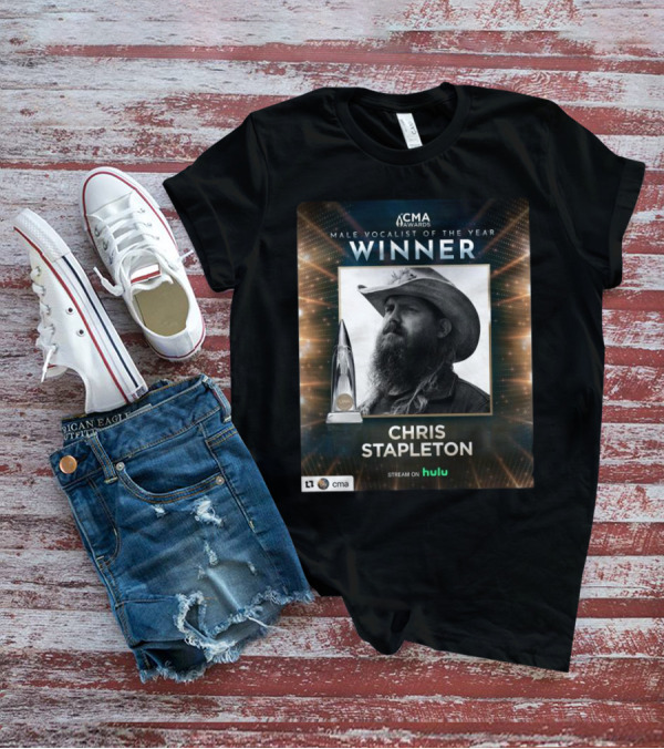CMA Awards Male Vocalist Of The Year Winner Chris Stapleton Stream On Hulu T-Shirt