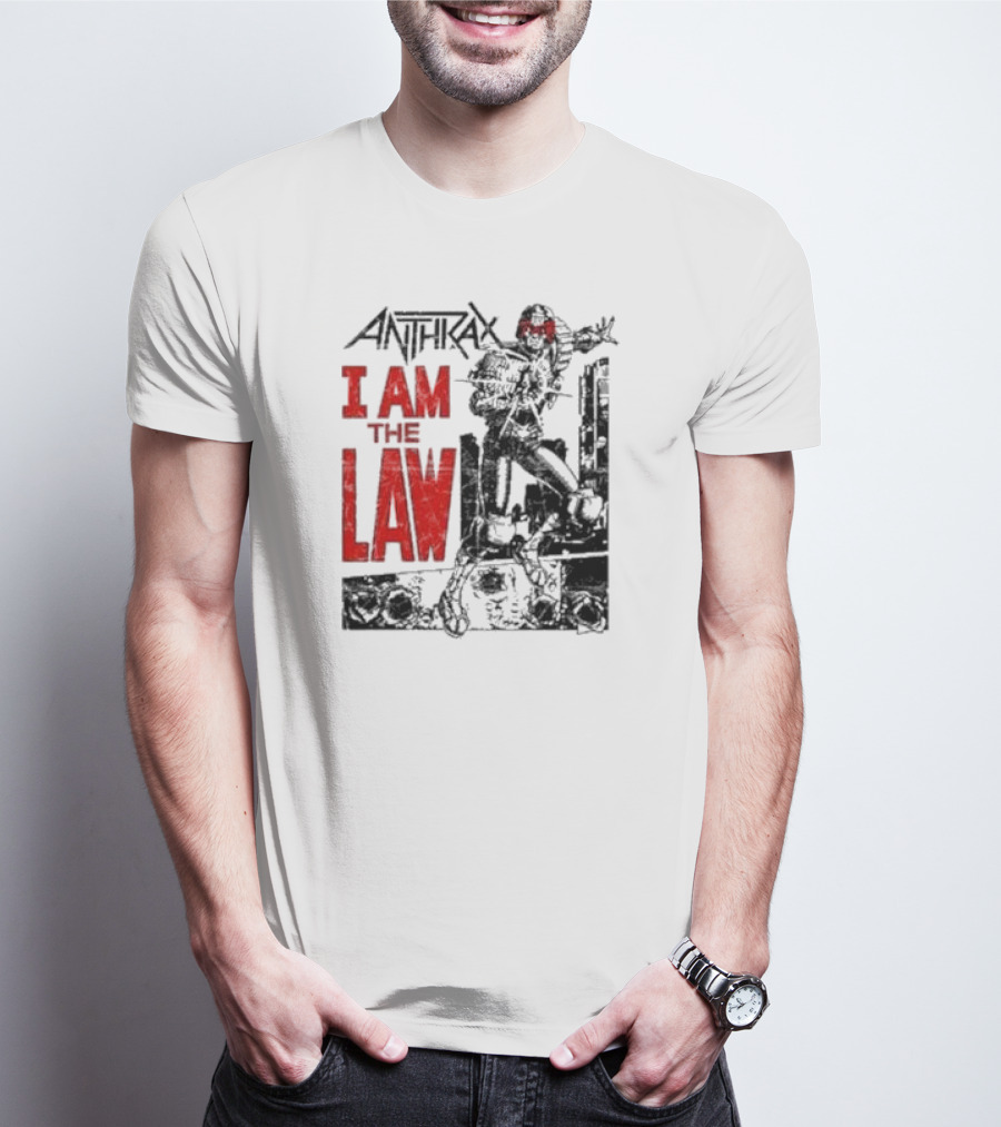 Anthrax I Am The Law Comic Judge Dredd T-Shirt