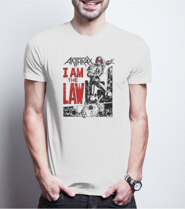 Anthrax I Am The Law Comic Judge Dredd T-Shirt