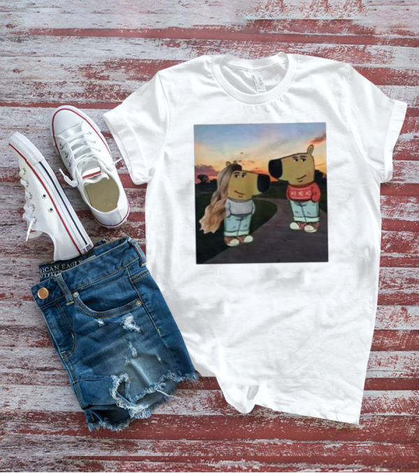 Chill Guy Ho Ho Ho And Chill Girl At Sunset Funny T-Shirt