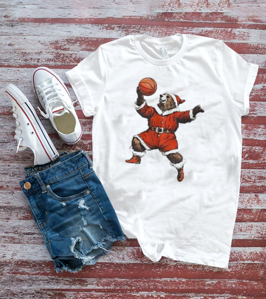 Choose 901 Santa Bear Basketball Holiday T-Shirt