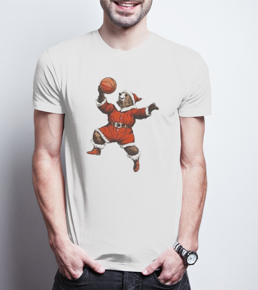 Choose 901 Santa Bear Basketball Holiday T-Shirt