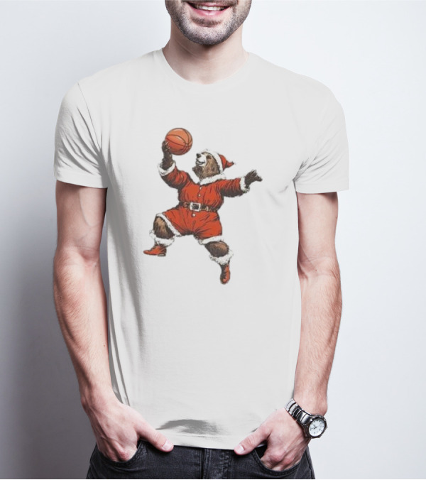 Choose 901 Santa Bear Basketball Holiday T-Shirt