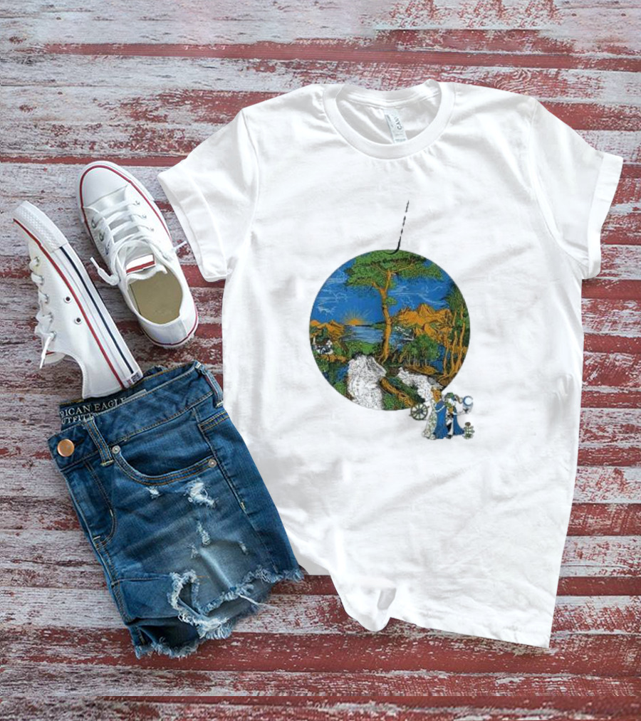 Fleet Foxes Sun Giant Scenic Nature Tree And Mountains T-Shirt