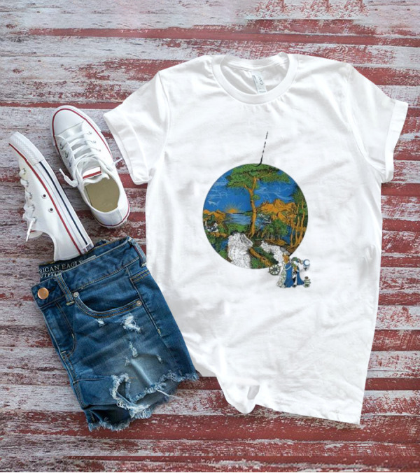 Fleet Foxes Sun Giant Scenic Nature Tree And Mountains T-Shirt