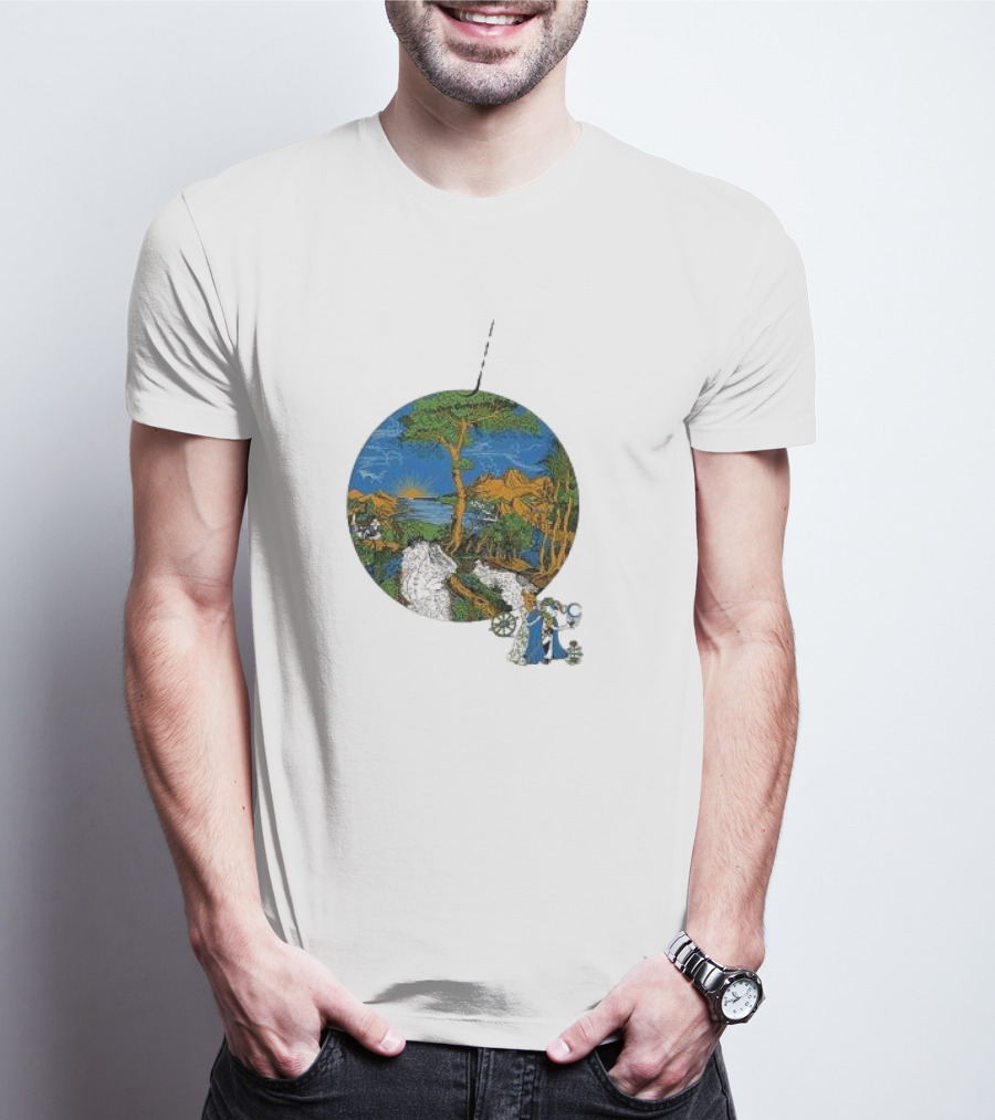 Fleet Foxes Sun Giant Scenic Nature Tree And Mountains T-Shirt