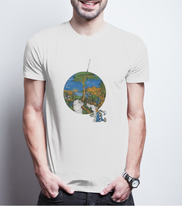 Fleet Foxes Sun Giant Scenic Nature Tree And Mountains T-Shirt