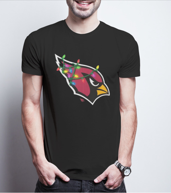 Arizona Cardinals Festive Holiday Lights T-Shirt