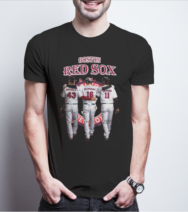 Boston Red Sox Rafaela Duran Devers 43 16 11 Signatures T-Shirt
