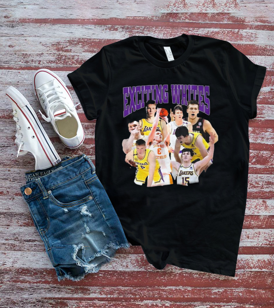 Dalton Knecht Austin Reaves Exciting Whites Lakers Basketball T-Shirt