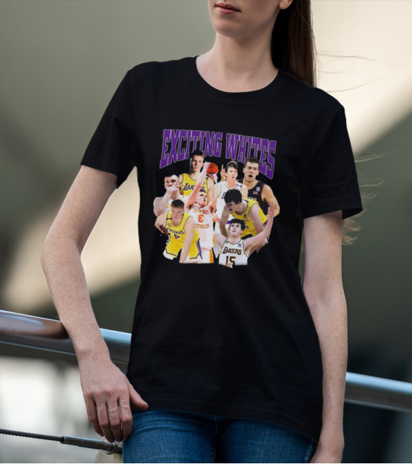 Dalton Knecht Austin Reaves Exciting Whites Lakers Basketball T-Shirt