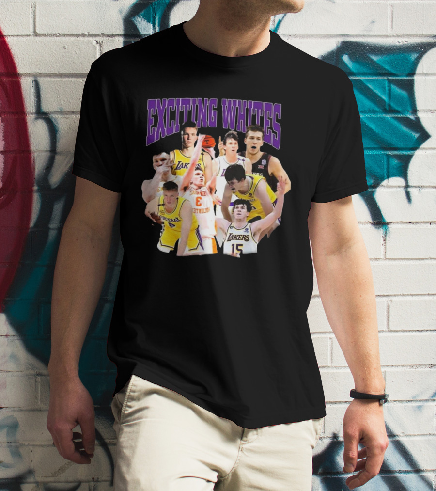 Dalton Knecht Austin Reaves Exciting Whites Lakers Basketball T-Shirt