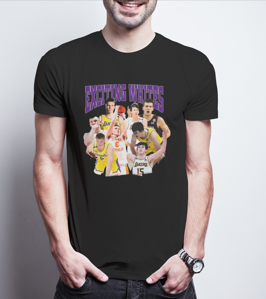 Dalton Knecht Austin Reaves Exciting Whites Lakers Basketball T-Shirt