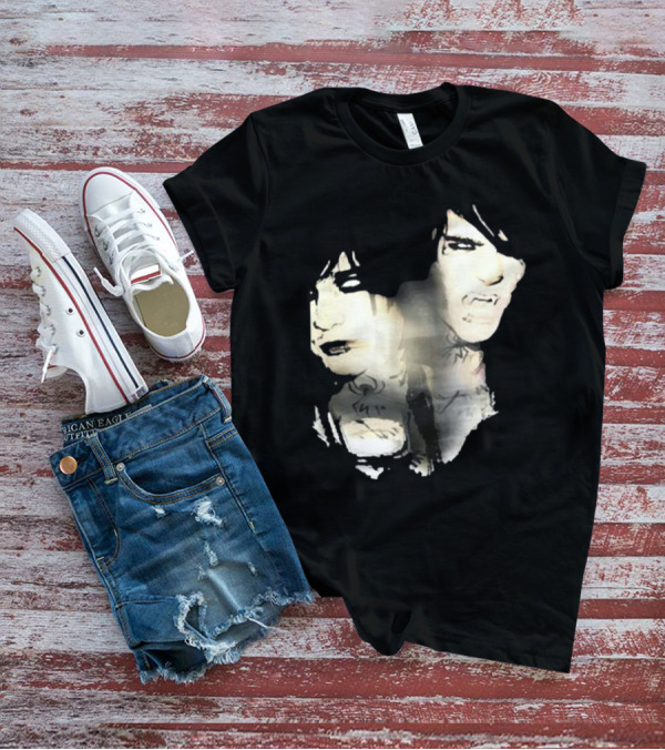 Johnnieguilbert Transformation Dual Expression Emo Vampire Aesthetic T-Shirt