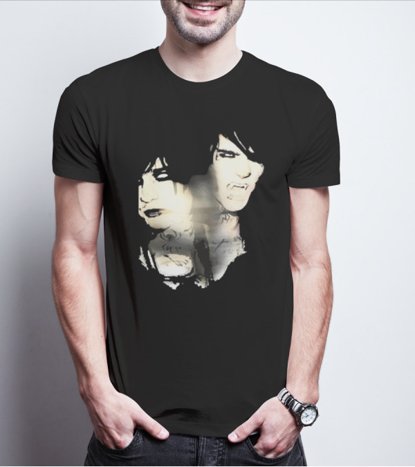 Johnnieguilbert Transformation Dual Expression Emo Vampire Aesthetic T-Shirt