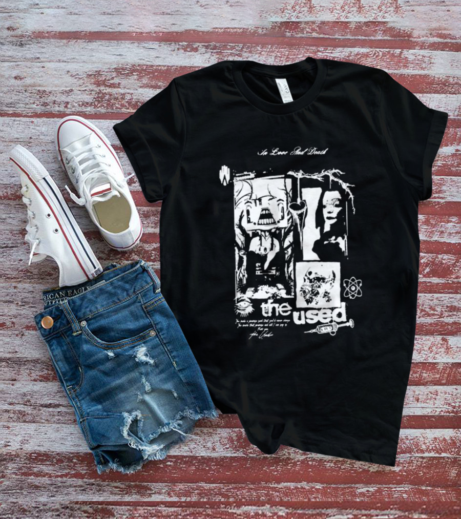 The Used No Love Lost Skull Collage T-Shirt