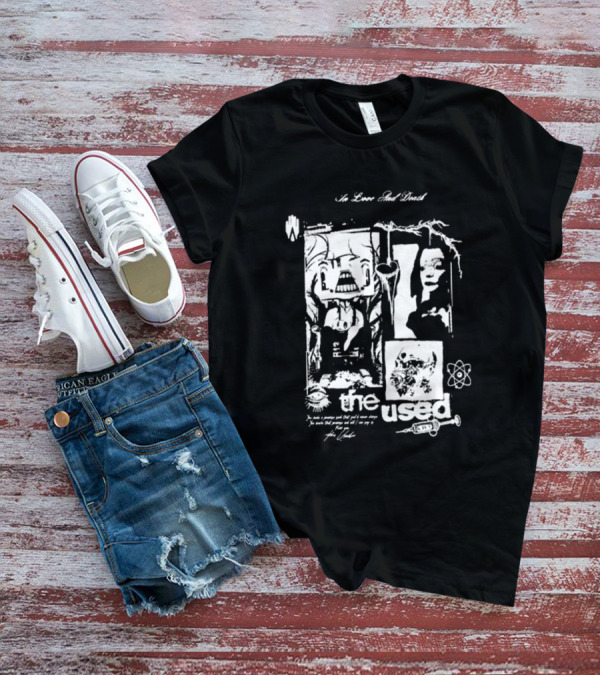 The Used No Love Lost Skull Collage T-Shirt