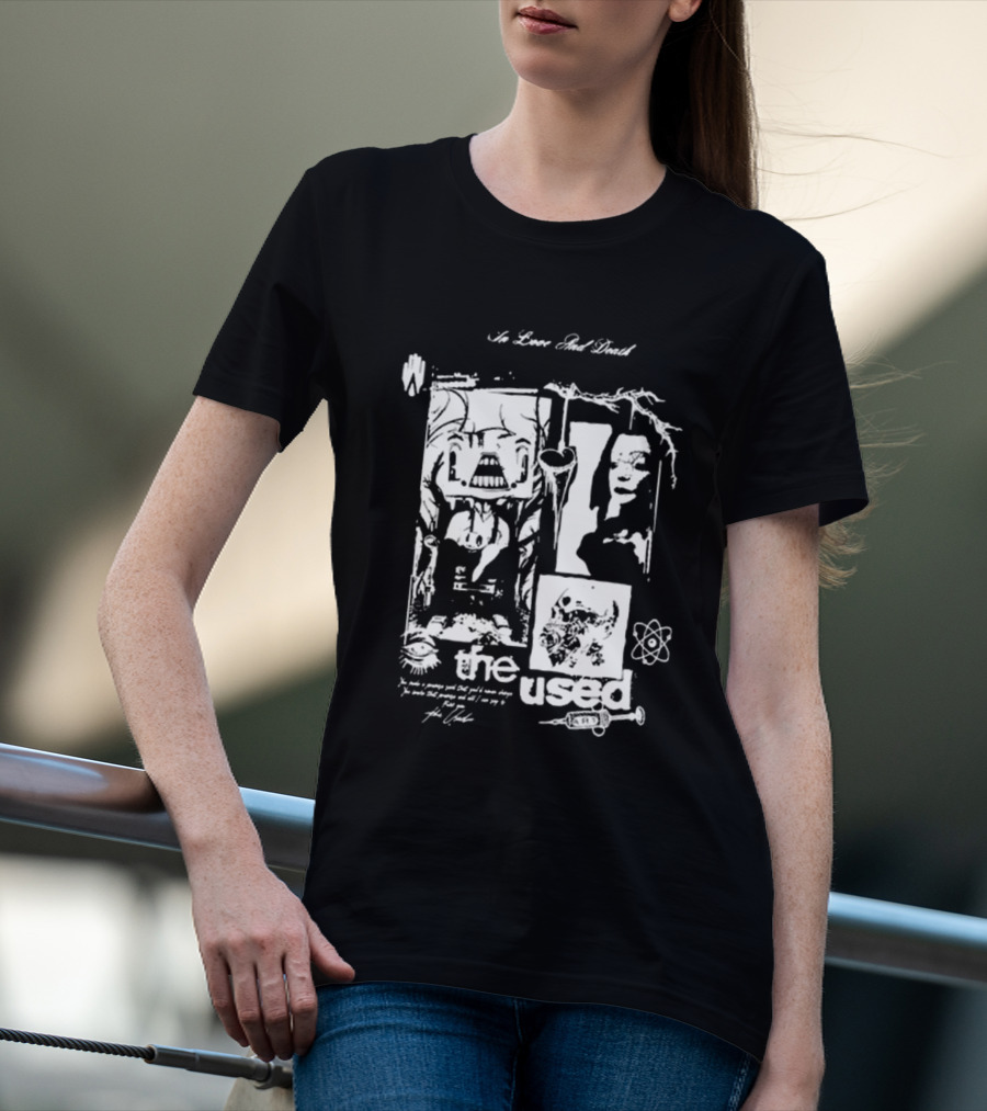 The Used No Love Lost Skull Collage T-Shirt