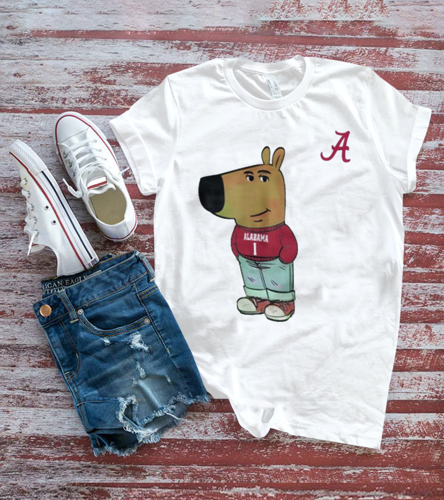 Alabama Crimson Tide Chill Cartoon Character T-Shirt
