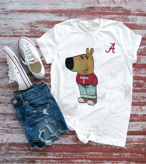 Alabama Crimson Tide Chill Cartoon Character T-Shirt