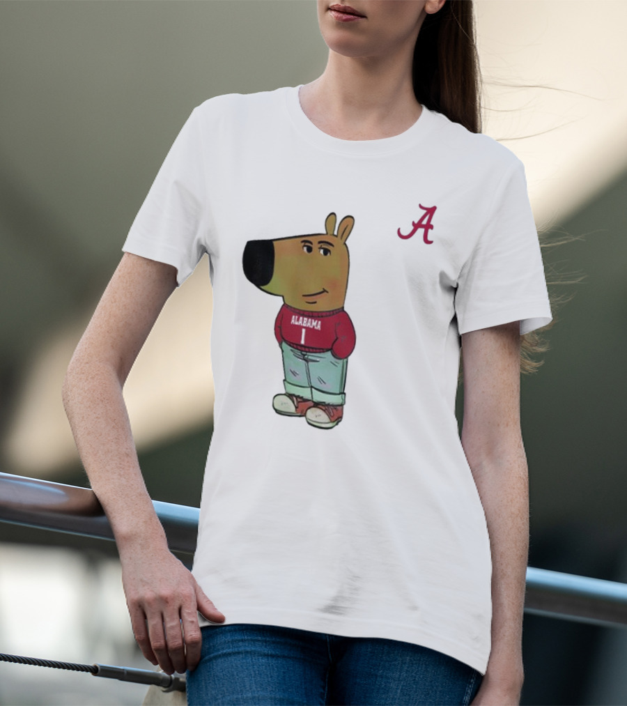 Alabama Crimson Tide Chill Cartoon Character T-Shirt