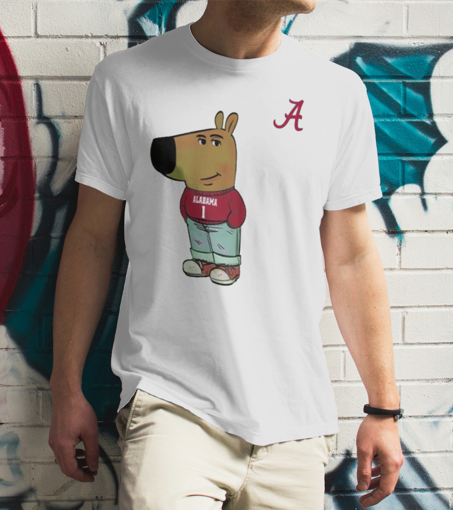 Alabama Crimson Tide Chill Cartoon Character T-Shirt