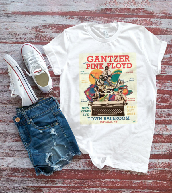 Gantzer Does Pink Floyd New Years Eve Town Ballroom Buffalo NY Dec 31st T-Shirt