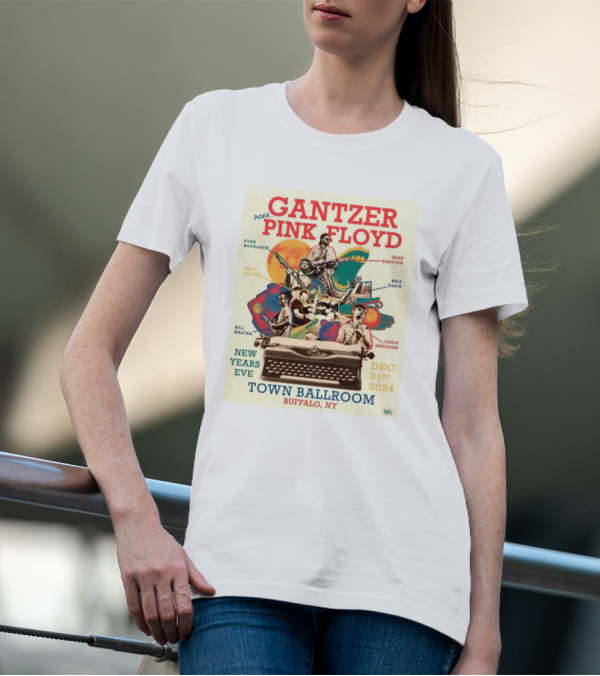 Gantzer Does Pink Floyd New Years Eve Town Ballroom Buffalo NY Dec 31st T-Shirt