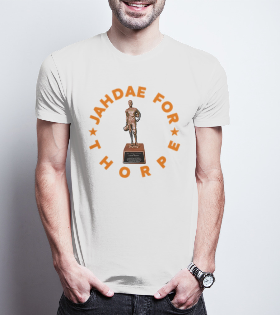 Jahdae For Thorpe Bronze Trophy Tribute Featuring Michael Taaffe T-Shirt